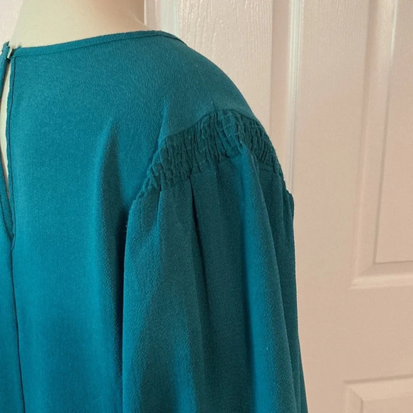 Blue Rain Green Blouse XL - Picture 7 of 15